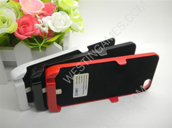 3650mAh Monster External Backup Battery Power Pack Case for iPhone 5 - Black/White/Red - Image 4