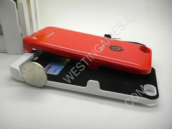3650mAh Monster External Backup Battery Power Pack Case for iPhone 5 - Black/White/Red - Image 5