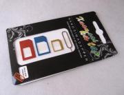 4in1 Metal Micro Sim + Nano Sim Card Adapter for iPhone 4/4s/5