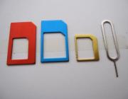 4in1 Metal Micro Sim + Nano Sim Card Adapter for iPhone 4/4s/5 02