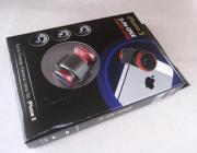 3 in 1 Camera Lens including Fisheye, Macro and Wide Angle for iPhone 5 - Red
