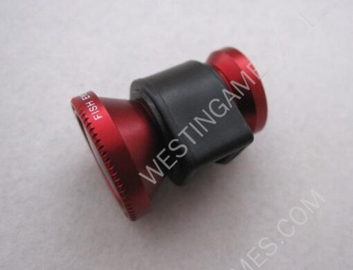 3 in 1 Camera Lens including Fisheye, Macro and Wide Angle for iPhone 5 - Red - Image 2