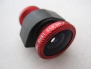 3 in 1 Camera Lens including Fisheye, Macro and Wide Angle for iPhone 5 - Red 04