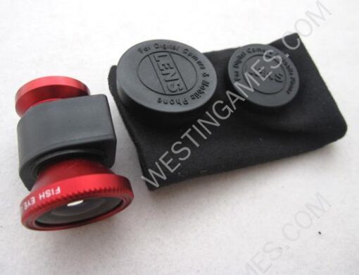 3 in 1 Camera Lens including Fisheye, Macro and Wide Angle for iPhone 5 - Red - Image 6