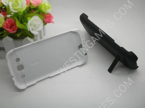 2200mAh External Backup Battery Power Pack Case for Samsung Galaxy S3 i9300 - Black/White/Red - Image 2