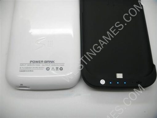 2200mAh External Backup Battery Power Pack Case for Samsung Galaxy S3 i9300 - Black/White/Red - Image 3