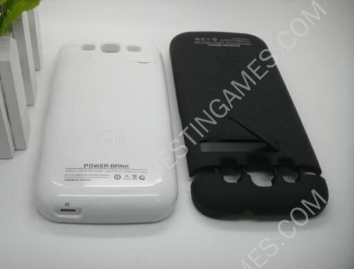 2200mAh External Backup Battery Power Pack Case for Samsung Galaxy S3 i9300 - Black/White/Red - Image 5