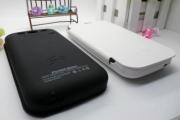 2200mAh External Backup Battery Power Pack w/ Leather Case for Galaxy S3 i9300 - Black/White 03
