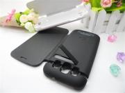 2200mAh External Backup Battery Power Pack w/ Leather Case for Galaxy S3 i9300 - Black/White 04