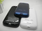 New 2600mAh External Backup Battery Power Pack Case for Samsung Galaxy S3 i9300 - Black/White/Blue 03