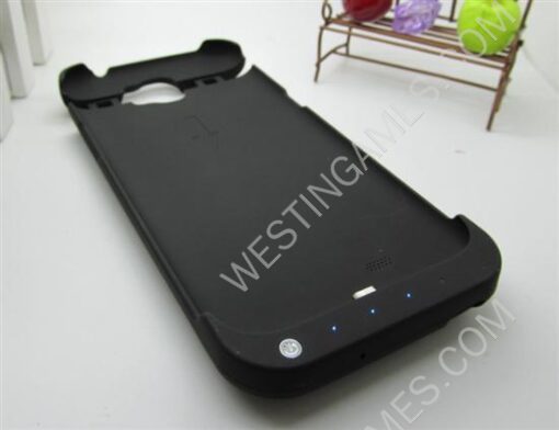 3200mAh External Backup Battery Power Pack Case for Samsung Galaxy Note 2 N7100 - Black/White - Image 3
