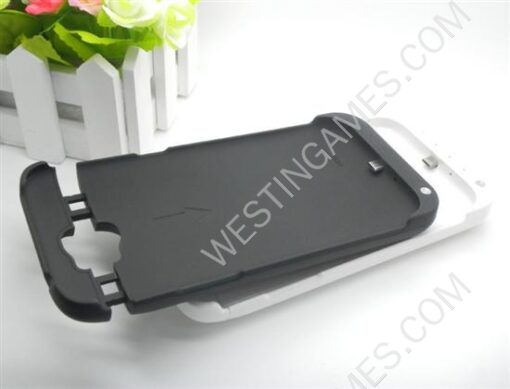 4800mAh External Backup Battery Power Pack Case for Samsung Galaxy Note 2 N7100 - Black/White - Image 2