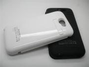 4800mAh External Backup Battery Power Pack w/ Leather Case for Galaxy Note 2 N7100 - Black/White 03