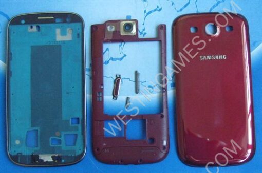 Replacement Housing Cover Case for Samsung Galaxy S III i9300 - Red
