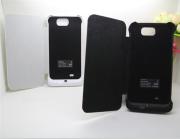 4000mAh External Backup Battery Power Pack w/ Leather Case for Galaxy Note 2 n7100 - Black/White 02