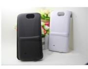 4000mAh External Backup Battery Power Pack w/ Leather Case for Galaxy Note 2 n7100 - Black/White 05