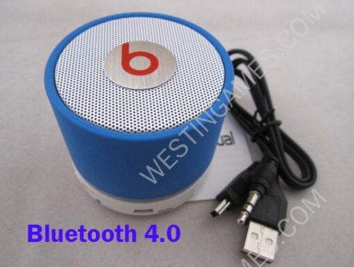 S11 New Bluetooth 4.0 Beats by Dr Dre Mini Bluetooth Speaker Beatbox HD - Blue
