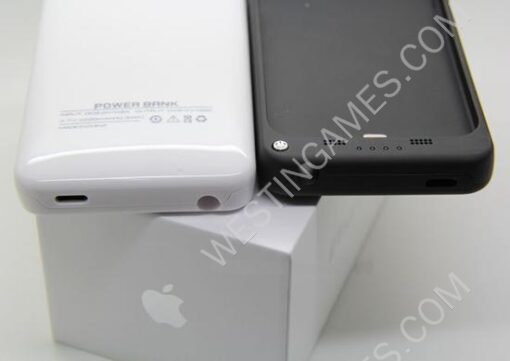 New 2200mAh External Backup Battery Power Pack Case w/ Stand for iPhone 5 / 5S - Black/White - Image 5