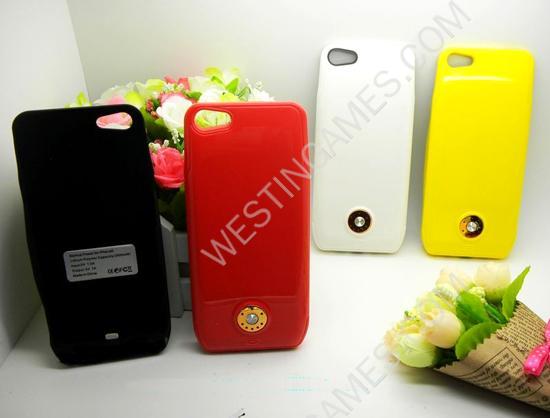 3000mAh External Backup Battery Power Pack Super Thin Case for iPhone 5 - 4 Colors (B) - Image 2