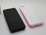 2200mAh External Backup Battery Power Pack Case w/ Color Frame for iPhone 5 / 5S - Black/White 04