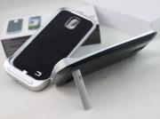 3200mAh External Backup Battery Power Pack Aluminium Alloy for Samsung Galaxy S4 I9500 - Black/White 04