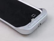 3200mAh External Backup Battery Power Pack Aluminium Alloy for Samsung Galaxy S4 I9500 - Black/White 05