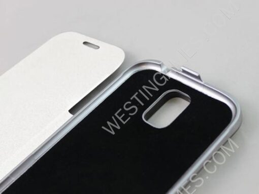 3200mAh External Backup Battery Power Pack Aluminium Alloy w/ Leather for Samsung S4 I9500 - 2 Color - Image 3