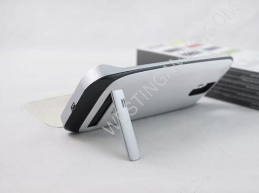 3200mAh External Backup Battery Power Pack Aluminium Alloy w/ Leather for Samsung S4 I9500 - 2 Color - Image 5