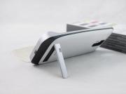 3200mAh External Backup Battery Power Pack Aluminium Alloy w/ Leather for Samsung S4 I9500 - 2 Color 05