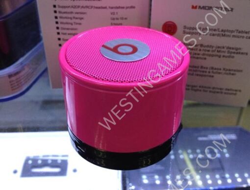 Mini Bluetooth Speaker Beatbox for Monster Beats by Dr Dre - Magenta