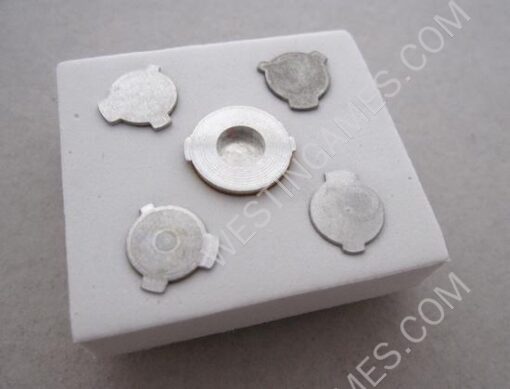 Xbox 360 Controller 9mm ABXY + Guide Bullet Shell Button Mod Kit - Gold - Image 3