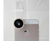 LX-U002 3in1 Universal Lens Clip w/ Fisheye,Macro and Wide Angle for iPhone/Samsung/iPad - Silver 02