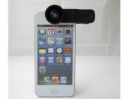LX-U002 3in1 Universal Lens Clip w/ Fisheye,Macro and Wide Angle for iPhone/Samsung/ iPad - Black 03