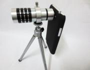 12X Zoom Metal Telescope Camera Lens Kit Magnifier + Tripod Stand + Case for Galaxy Note 2 N7100 02