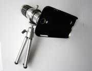 12X Zoom Metal Telescope Camera Lens Kit Magnifier + Tripod Stand + Case for Galaxy S4 I9500