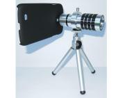 12X Zoom Metal Telescope Camera Lens Kit Magnifier + Tripod Stand + Case for Galaxy S4 I9500 02