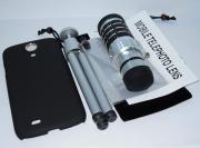 12X Zoom Metal Telescope Camera Lens Kit Magnifier + Tripod Stand + Case for Galaxy S4 I9500 03