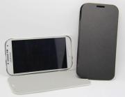 New 3200mAh External Backup Battery Power Pack Case w/ Leather for Galaxy S4 I9500 - Black/White 03