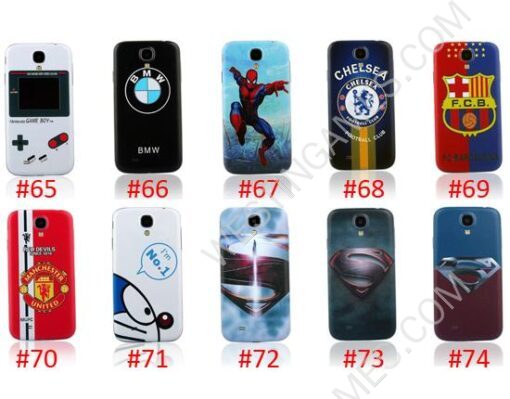 Relief Pattern Battery Back Housing Door Cover Case For Samsung Galaxy S4 I9500 -88 Themes (A) - Image 3