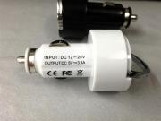 3.1A USB Mini Car Power Charger 5.2V With LED Light for iPhone/ iPad/ iPod/Smart Phone/GPS - White 02