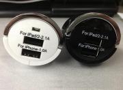 3.1A USB Mini Car Power Charger 5.2V With LED Light for iPhone/ iPad/ iPod/Smart Phone/GPS - White 04