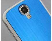 Metal Silk w/ White Side Battery Back Door Cover Case for Samsung S4 I9500 - 10 Colors 06