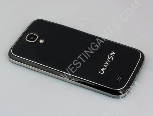 Metal Silk w/ Black Side Battery Back Door Cover Case for Samsung S4 I9500 - 10 Colors - Image 4