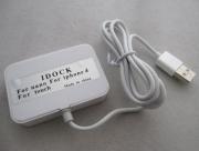 Data & Charger Dock Stand White for iPhone 4/Nano/Touch 02