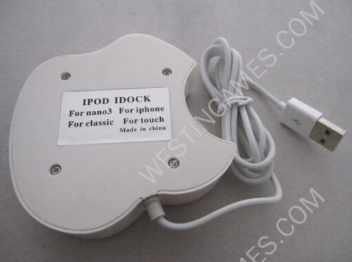 Data & Charger Dock Stand White for iPhone 3GS/4G/5G iPod Nano Touch - Image 3