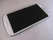 Full Original Samsung Galaxy S3 i9300 LCD Screen +Touch Digitizer w/ Frame/Button Assembly - White