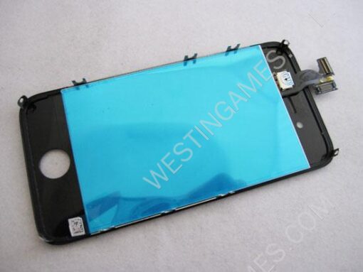 LCD Screen Display with Touch Screen + Stand Full Assembly for Apple iPhone 4S - Black - Image 2