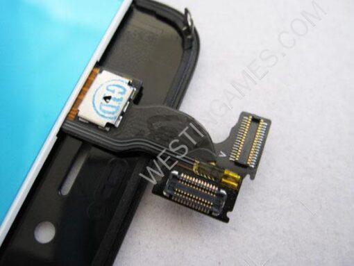 LCD Screen Display with Touch Screen + Stand Full Assembly for Apple iPhone 4S - Black - Image 4