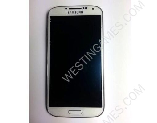 Original LCD Screen Display + Touch Panel Digitizer w/ Frame/Button for Galaxy S4 IV i9500 - White