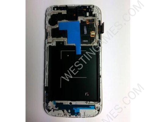Original LCD Screen Display + Touch Panel Digitizer w/ Frame/Button for Galaxy S4 IV i9500 - White - Image 2